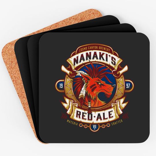 Nanaki's Red Ale - Final Fantasy Vii - Coasters