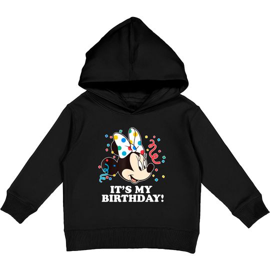 Disney Minnie Mouse It's My Birthday Kids Pullover Hoodies
