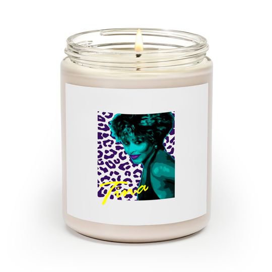 Tina Turner Scented candle, Icon, Singer, DTG Scented candle