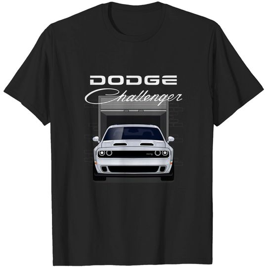 Discover Dodge Challenger in garage - Dodge Challenger - T-Shirt