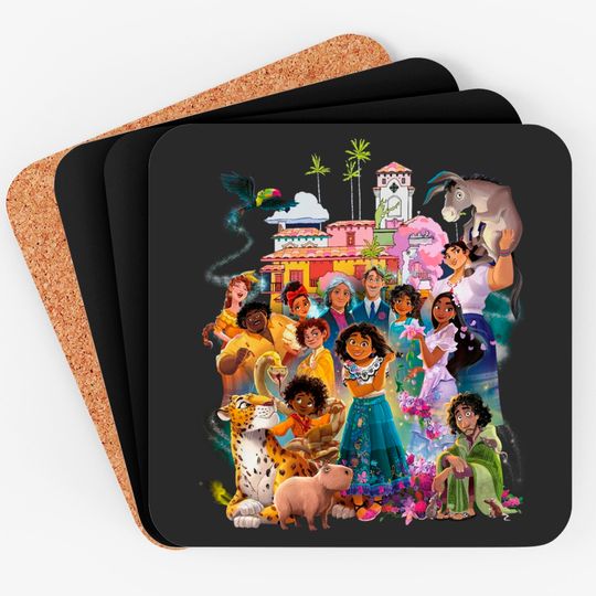 Disney Encanto Coasters, Disney Madrigal Family Coasters, Camillo Encanto Coasters