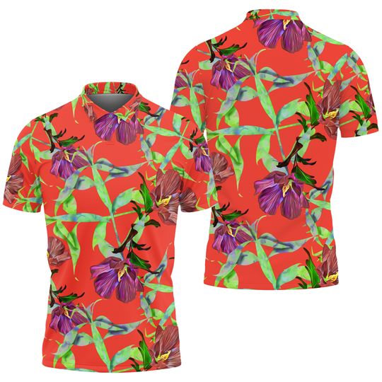 Big and Tall Men's Golf Shirt Hawaiian Shirts Performance Short Sleeve Blouse Tees