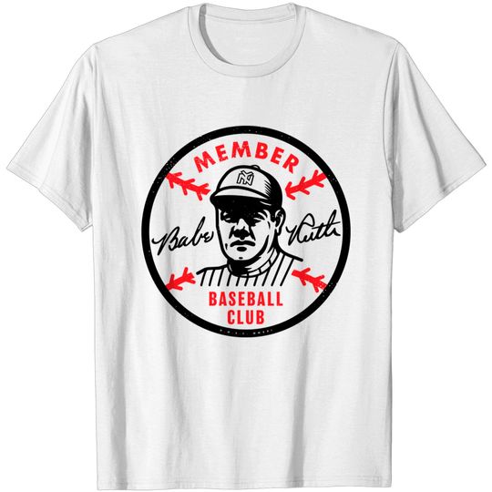 Babe Ruth Baseball Club Pin T-Shirt