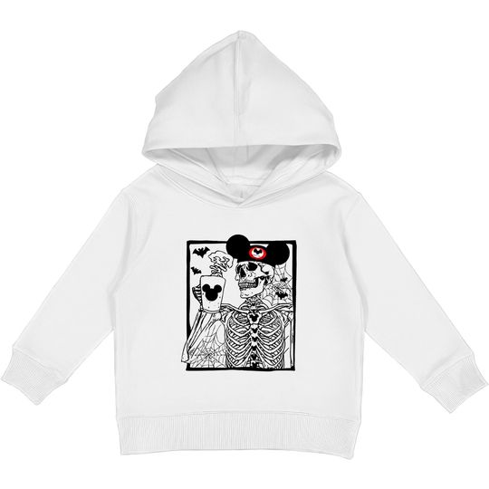 Disney Skeleton Mickey Skeleton Kids Pullover Hoodies
