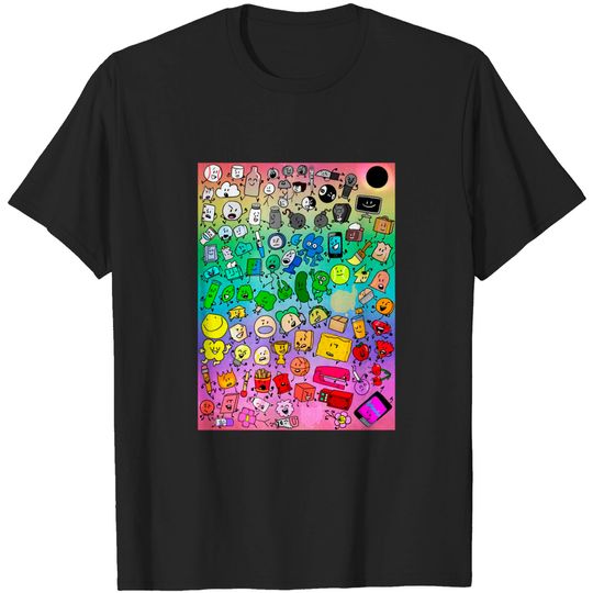 BFDI Inanimate Insanity All Characters T-Shirt