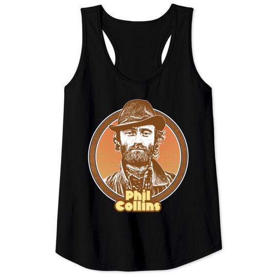 Phil Collins /// Retro 80s Fan Design - Phil Collins - Tank Tops