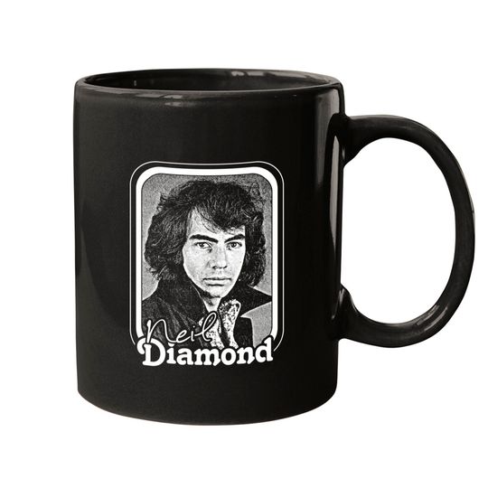Neil Diamond // Retro 70s Fan Design - Neil Diamond - Mugs