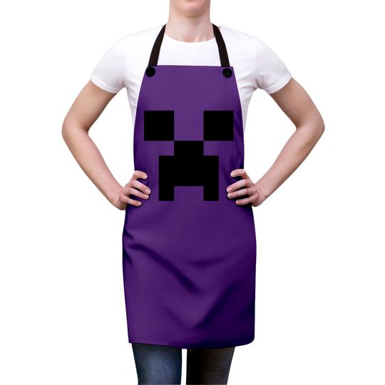 Creeper Face - Minecraft Creeper Face - Aprons