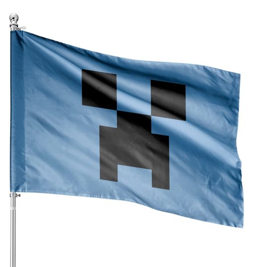 Creeper Face - Minecraft Creeper Face - House Flags