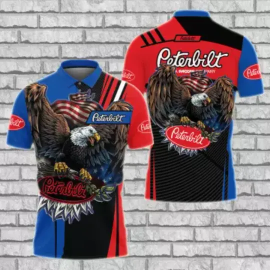 Peterbilt Truck Machinery Man's Polo Shirt