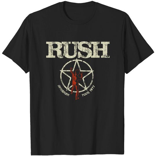 Light Grey Rush American Tour Tee T-Shirt