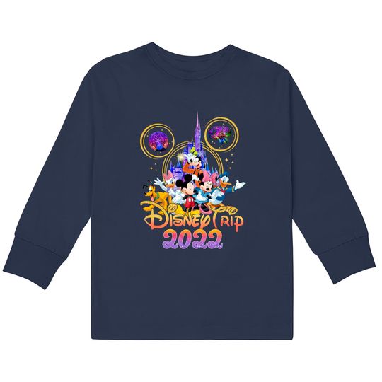 Disney Trip 2022  Kids Long Sleeve T-Shirts, Disney Family Vacation  Kids Long Sleeve T-Shirts
