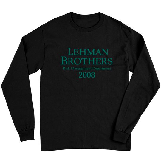 Lehman Brothers Long Sleeves, Risk Management Department 2008 Short Sleeve Tee