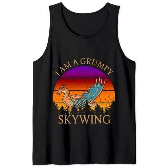 Wings of fire i am a Grumpy Skywing Retro Kids Tee Tank Tops