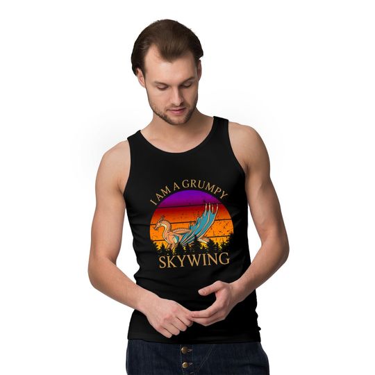Wings of fire i am a Grumpy Skywing Retro Kids Tee Tank Tops