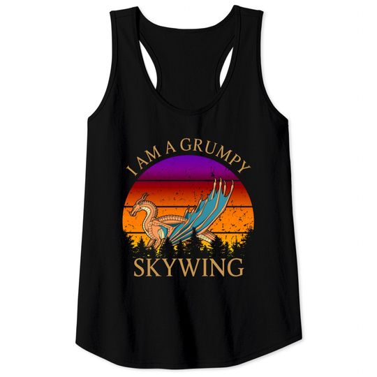 Wings of fire i am a Grumpy Skywing Retro Kids Tee Tank Tops