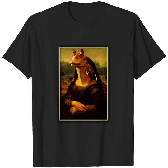 mona lisa jar jar binks T-shirt