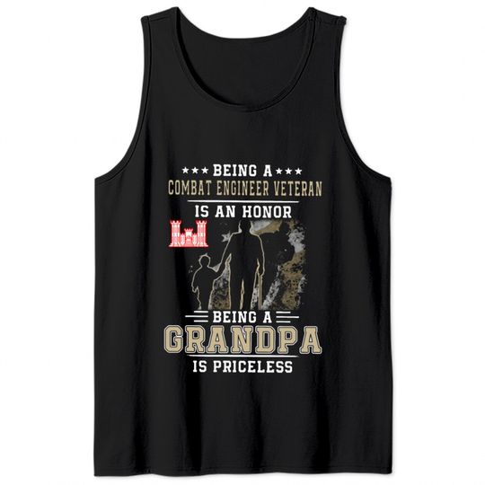 being a combat engineer veteran is an honor being Tank Tops