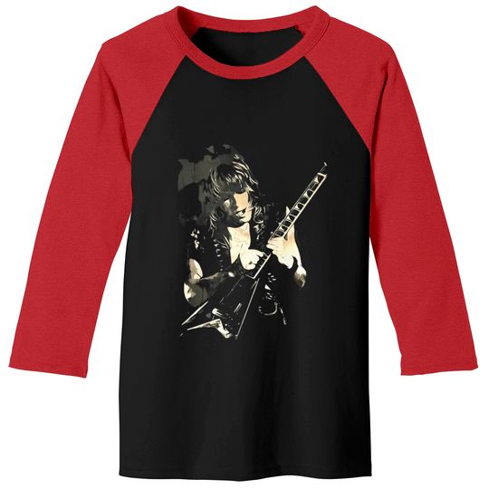 Randy Rhoads Solo Guitar Baseball Tees