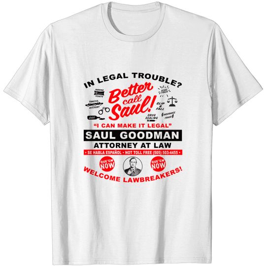 Discover In Legal Trouble Better Call Saul - Better Call Saul Tv Show - T-Shirt
