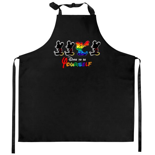 Disney Pride Kitchen Aprons, Pride Month Kitchen Aprons