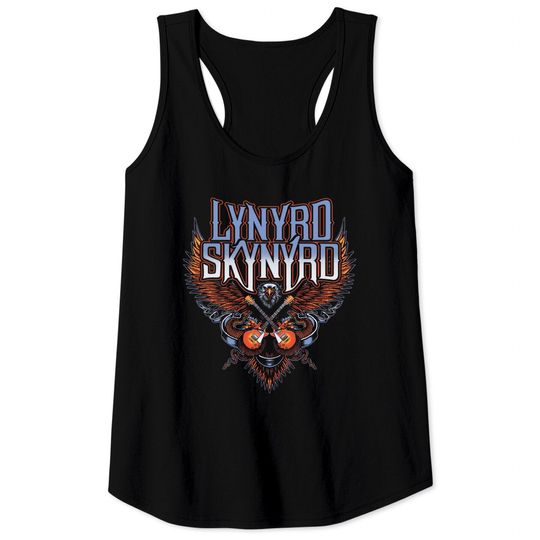 Discover Lynard Skynard Unisex Tank Tops: Crossed Guitars