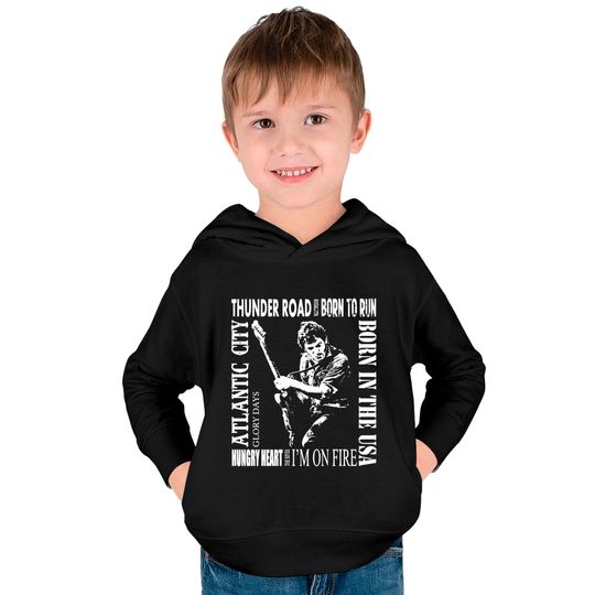 Bruce Springsteen Kids Pullover Hoodies