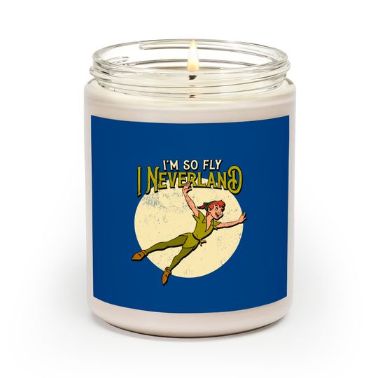 Retro Peter Pan I'm So Fly I Neverland Scented candle, Disney Tinker Bell Scented Candles