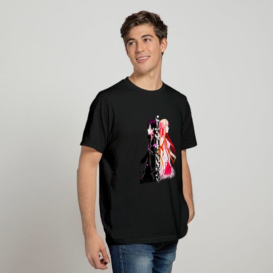 Sword Art Online Kirito and Asuna Anime Tshirt