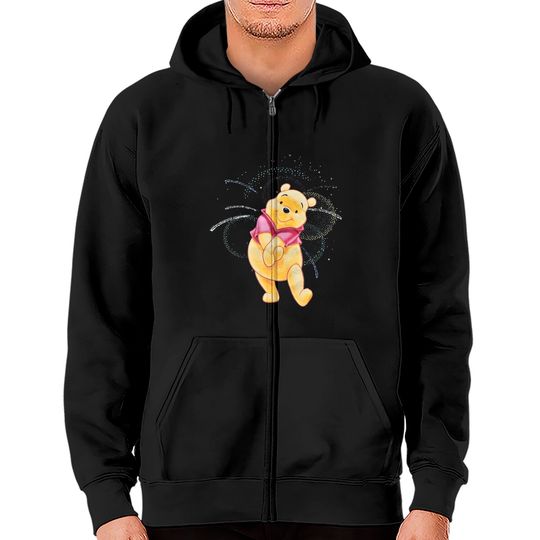 Vintage 1990s Disney's Winnie The Pooh Graphic Zip Hoodies
