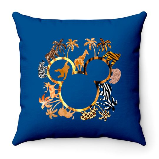 Disney Animal Kingdom Throw Pillows, Leopard Disney Throw Pillows, Disney Safari Throw Pillows, Disneyworld Family Throw Pillows