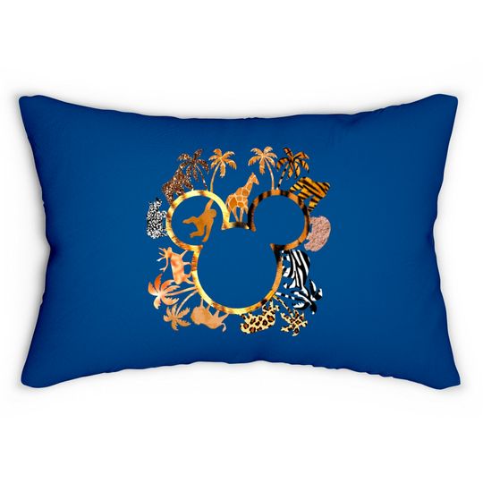Disney Animal Kingdom Lumbar Pillows, Leopard Disney Lumbar Pillows, Disney Safari Lumbar Pillows, Disneyworld Family Lumbar Pillows
