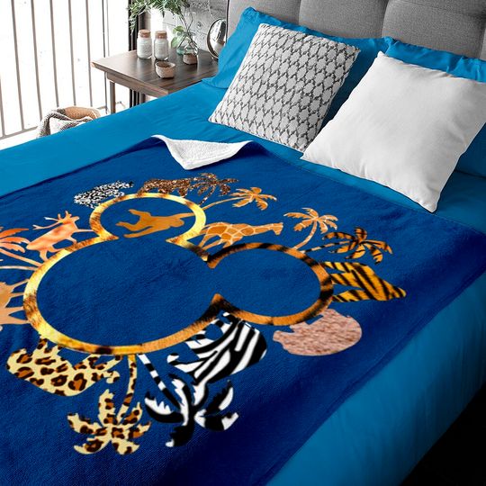 Disney Animal Kingdom Baby Blankets, Leopard Disney Baby Blankets, Disney Safari Baby Blankets, Disneyworld Family Baby Blankets