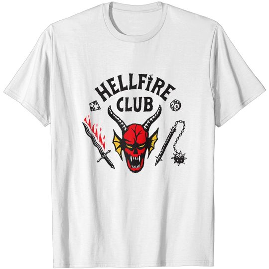 Stranger Things 4 Hellfire Club Logo Raglan Baseball Tee T-Shirts