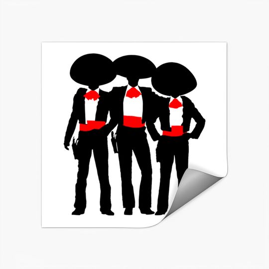 Three Amigos Minimalized - Three Amigos - Stickers