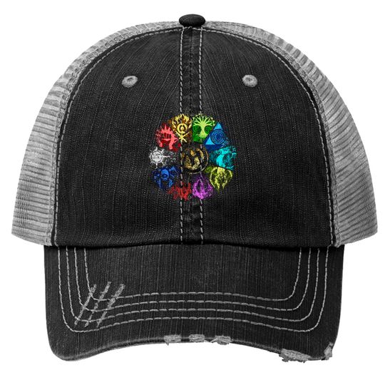 Discover MTG | Faded Guild Wheel - Gamer - Trucker Hats