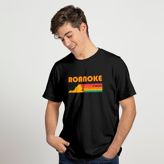 Roanoke Virginia Vintage Distressed Souvenir - Roanoke Virginia - T-Shirt