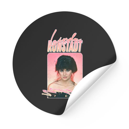 Linda Ronstadt / Original Retro Style Fan Art Design - Linda Ronstadt - Stickers