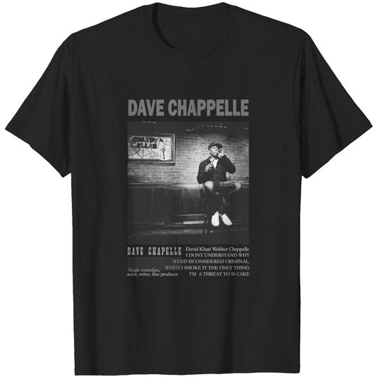 dave chappelle on stage - Dave Chappelle - T-Shirt