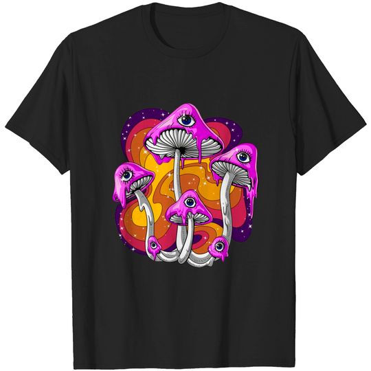 Discover Magic Mushroom Psychedelic T-shirt