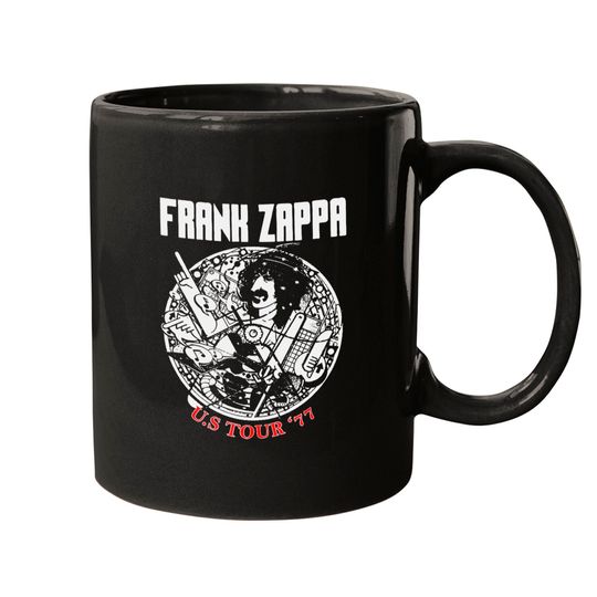 Frank Zappa Vintage '77 Tour Mugs, Frank Zappa Mug