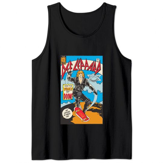 Comic Book Cover Def Leppard Tank Tops Def Leppard Tour