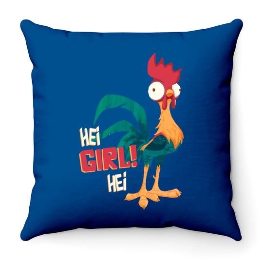Disney Moana Hei Hei Chicken Hei Girl Hei Throw Pillows Unisex Adult Throw Pillows