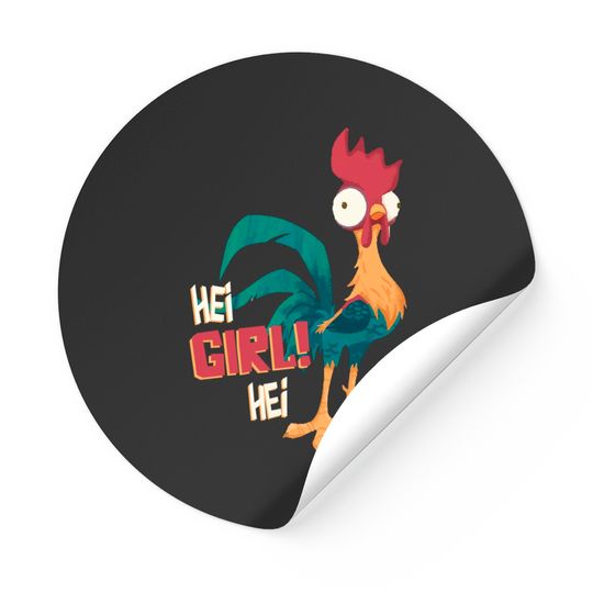 Disney Moana Hei Hei Chicken Hei Girl Hei Stickers Unisex Adult Stickers