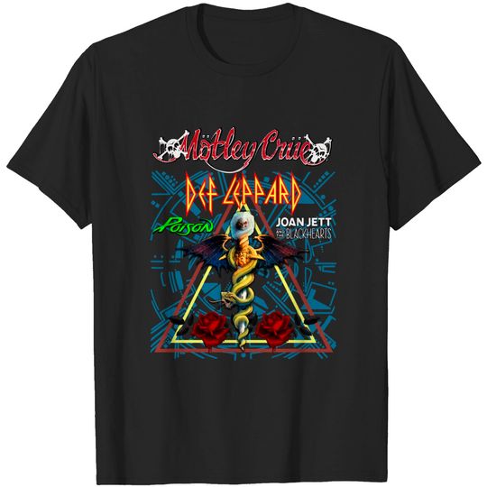 The Stadium Tour Motley Crue Def Leppard Poison Joan Jett T-Shirts