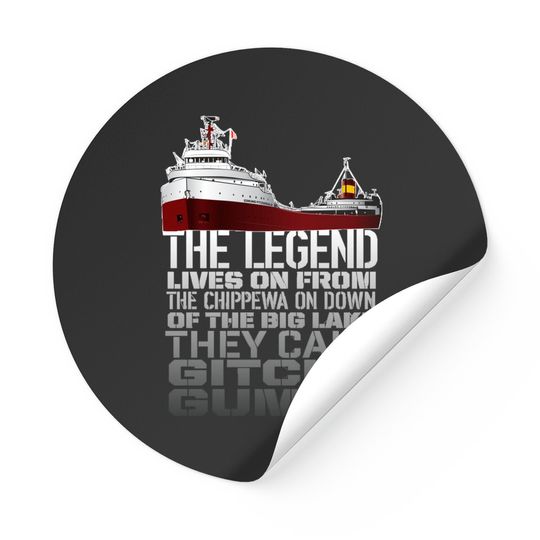 Discover The Legend Lives On - Edmund Fitzgerald - Stickers