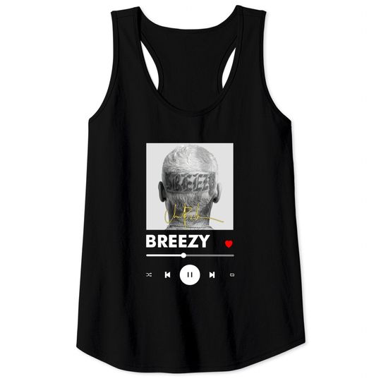 Chris Brown Breezy Tank Tops, Chris Brown Hip Hop Tour 2022 Tank Tops