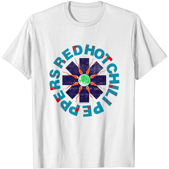 Vintage Original 90's Red Hot Chili Peppers " Sperm Logo 1990" American Funk Music T-Shirt