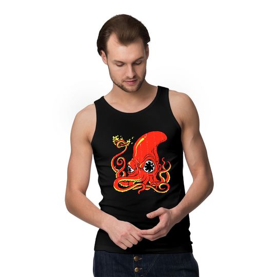 Red Octopus Delicious - Red Hot Chilli Peppers Vintage - Tank Tops