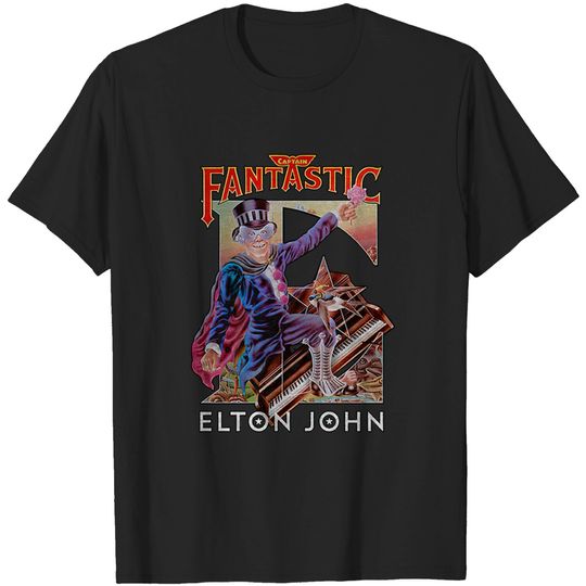 Elton John T Shirt - Captain Fantastic